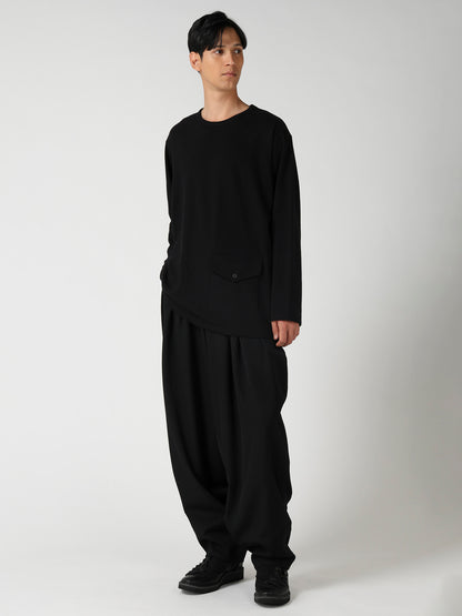 SLUB SINGLE JERSEY FLAP POCKET SHORT SLEEVE PO
