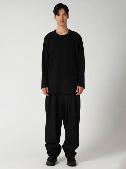 SLUB SINGLE JERSEY FLAP POCKET SHORT SLEEVE PO