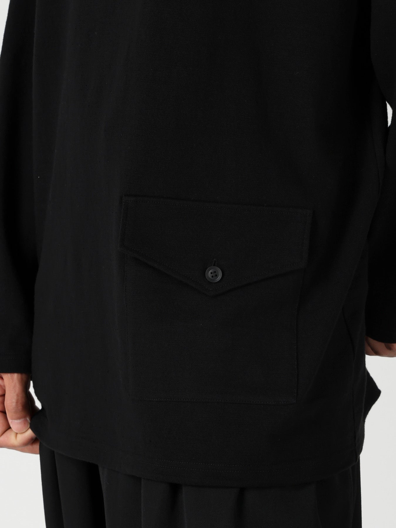 SLUB SINGLE JERSEY FLAP POCKET SHORT SLEEVE PO