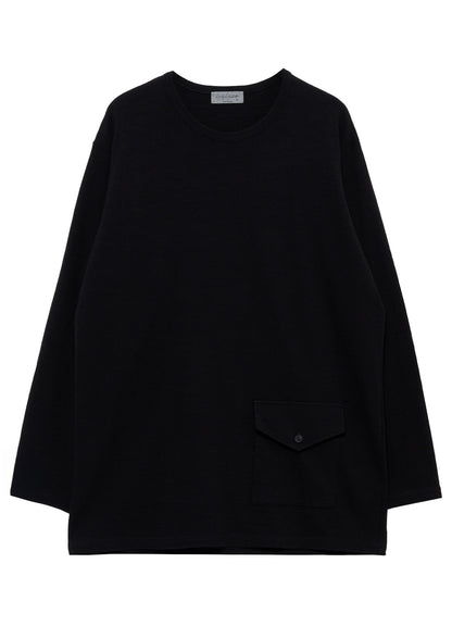 SLUB SINGLE JERSEY FLAP POCKET SHORT SLEEVE PO