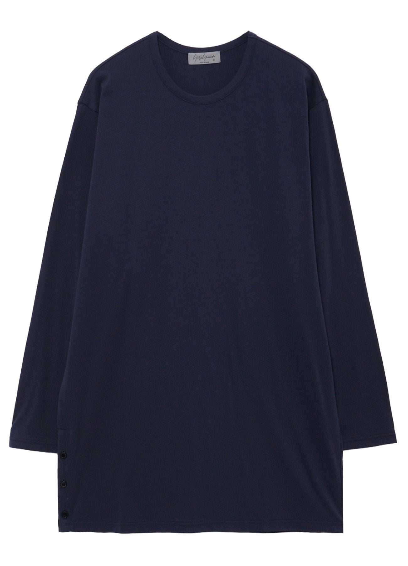 30/- COTTON SINGLE JERSEY SIDE SLIT LONG SLEEVE PO