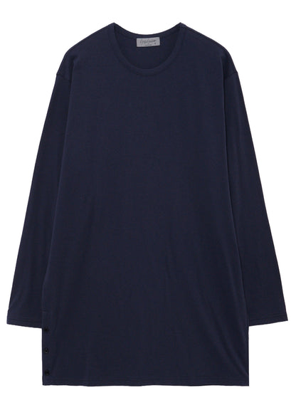 30/- COTTON SINGLE JERSEY SIDE SLIT LONG SLEEVE PO