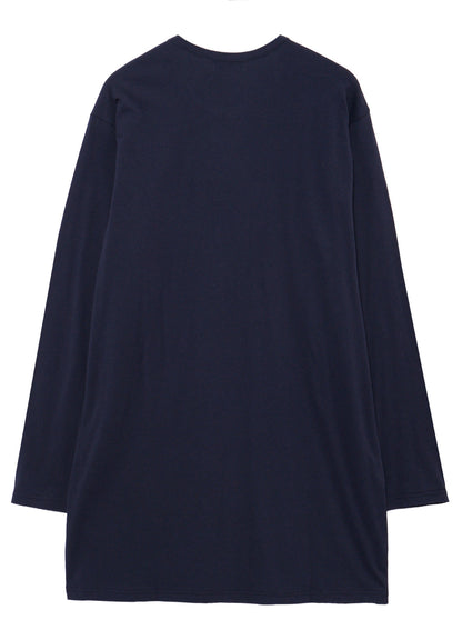 30/- COTTON SINGLE JERSEY SIDE SLIT LONG SLEEVE PO