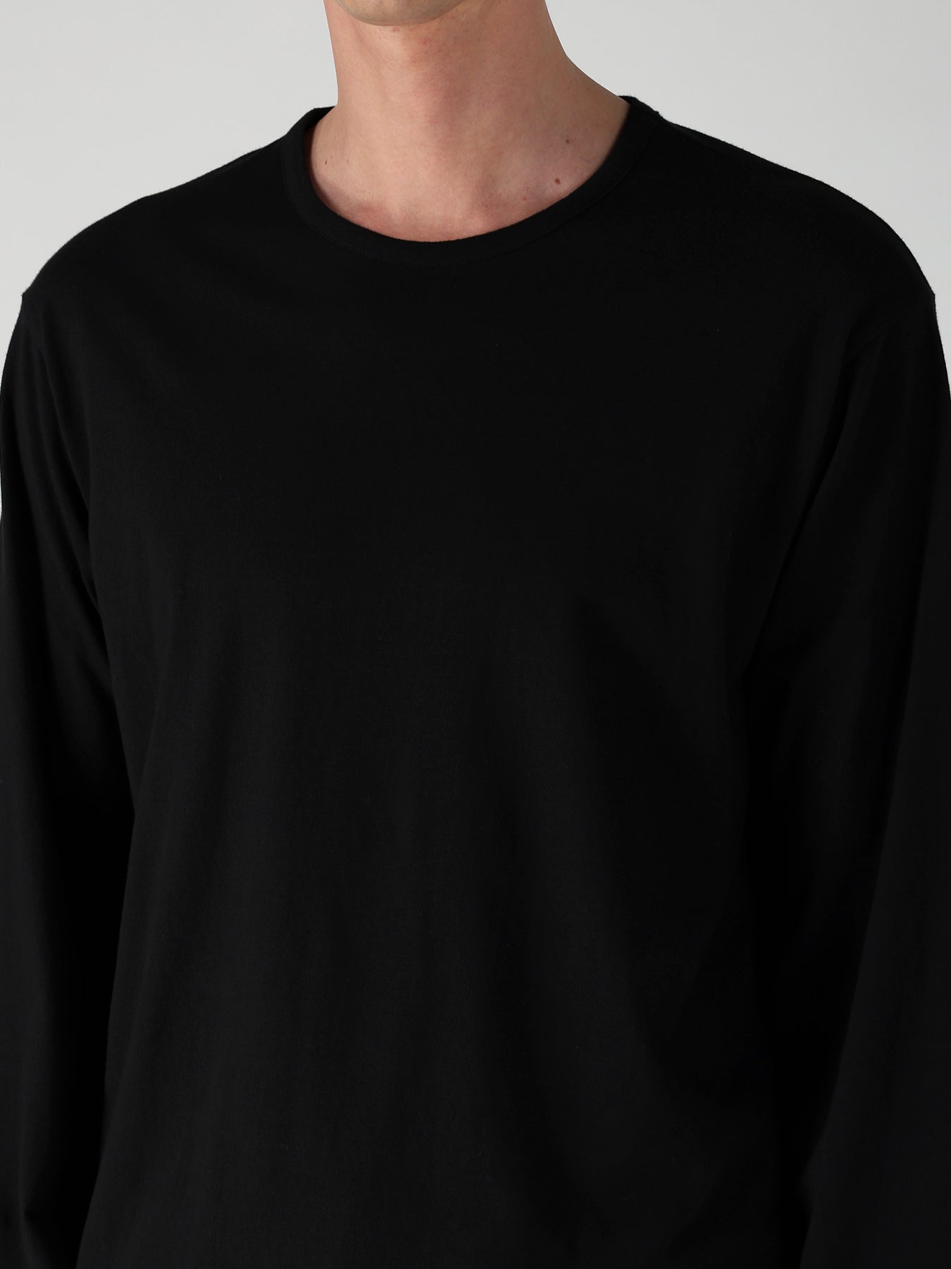 30/- COTTON SINGLE JERSEY SIDE SLIT LONG SLEEVE PO