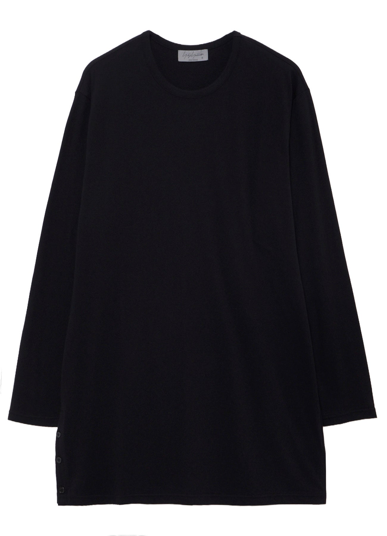 30/- COTTON SINGLE JERSEY SIDE SLIT LONG SLEEVE PO