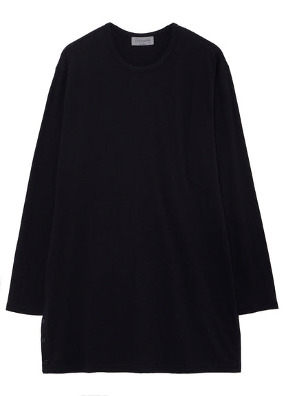 30/- COTTON SINGLE JERSEY SIDE SLIT LONG SLEEVE PO