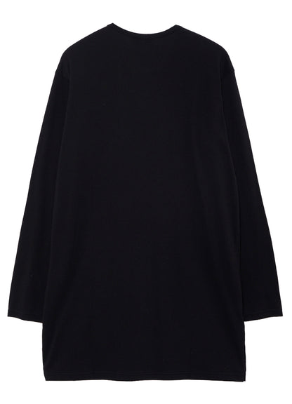 30/- COTTON SINGLE JERSEY SIDE SLIT LONG SLEEVE PO