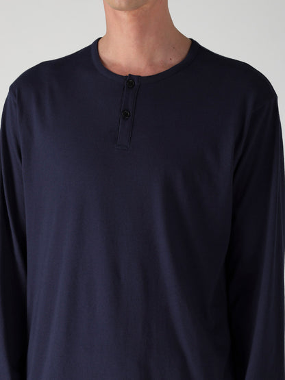 30/- COTTON SINGLE JERSEY HENRY NECK LONG SLEEVE PO