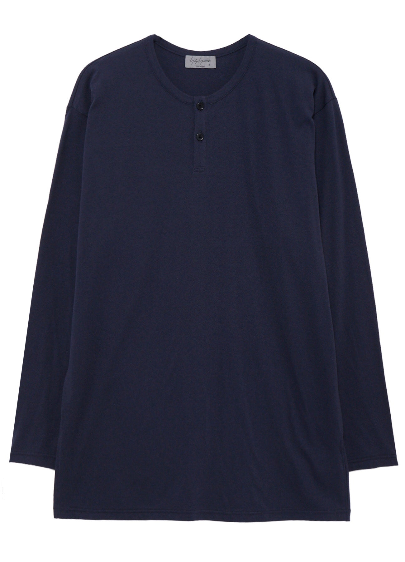30/- COTTON SINGLE JERSEY HENRY NECK LONG SLEEVE PO
