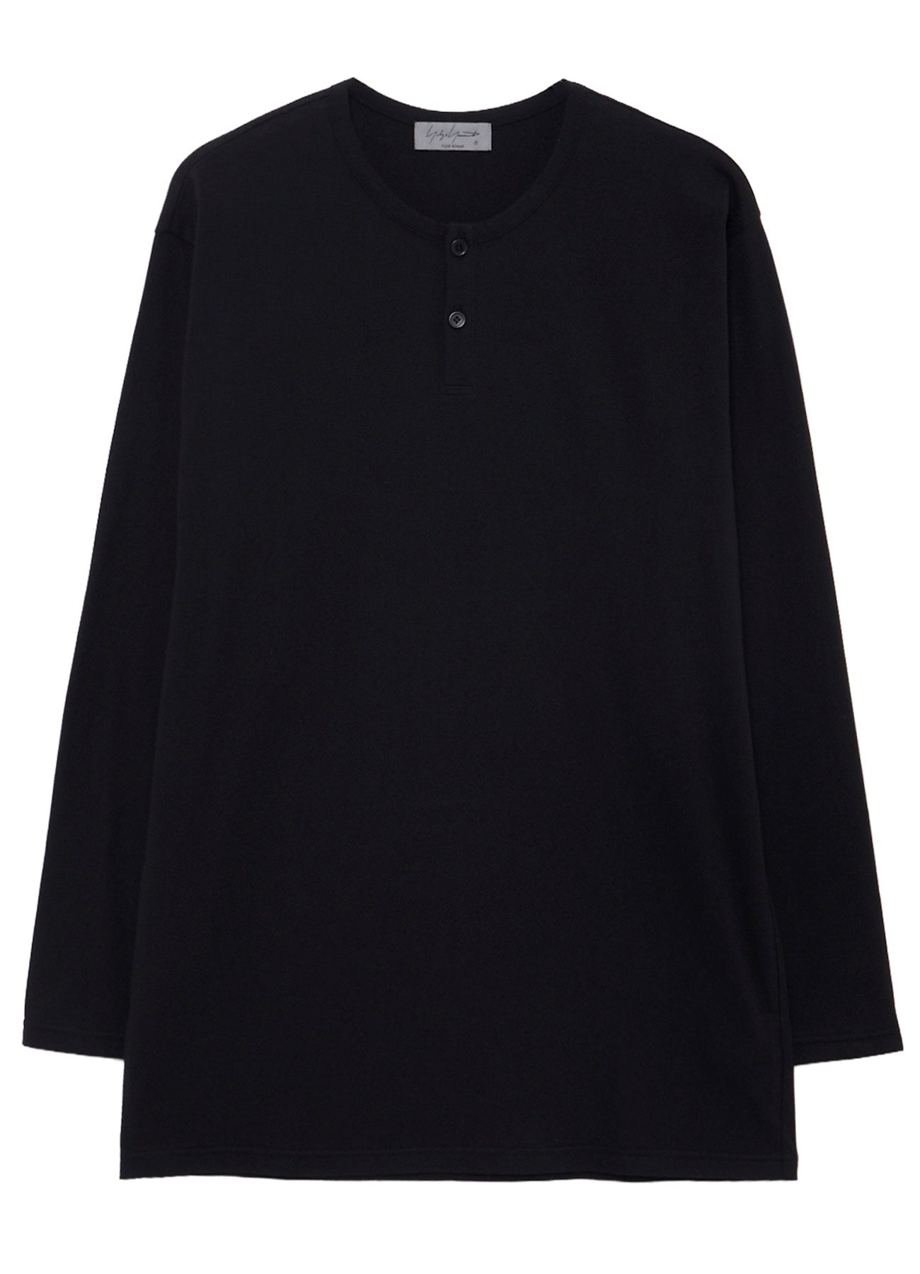 30/- COTTON SINGLE JERSEY HENRY NECK LONG SLEEVE PO