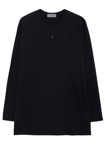 30/- COTTON SINGLE JERSEY HENRY NECK LONG SLEEVE PO
