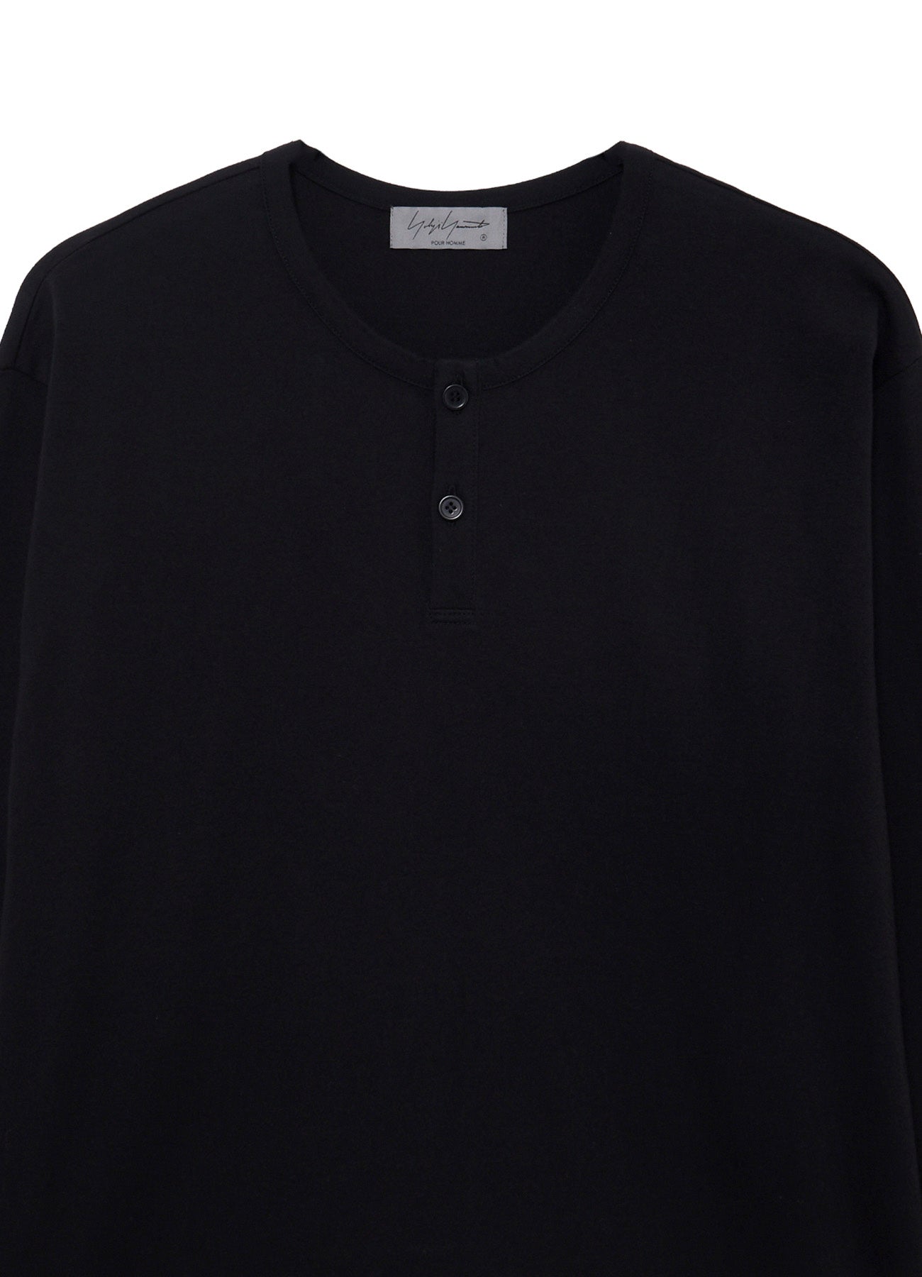 30/- COTTON SINGLE JERSEY HENRY NECK LONG SLEEVE PO