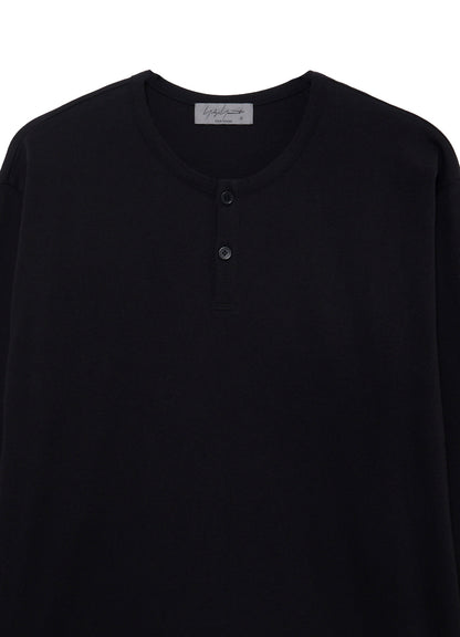 30/- COTTON SINGLE JERSEY HENRY NECK LONG SLEEVE PO