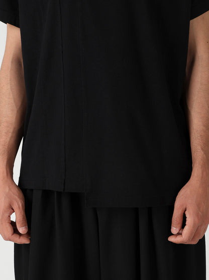 SOFT SINGLE JERSEY RE VERTICAL PANEL SHORT SLEEVE T