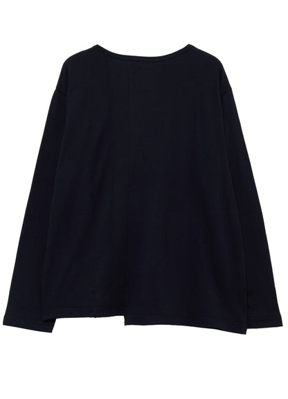 SOFT SINGLE JERSEY RE VERTICAL PANEL LONG SLEEVE T