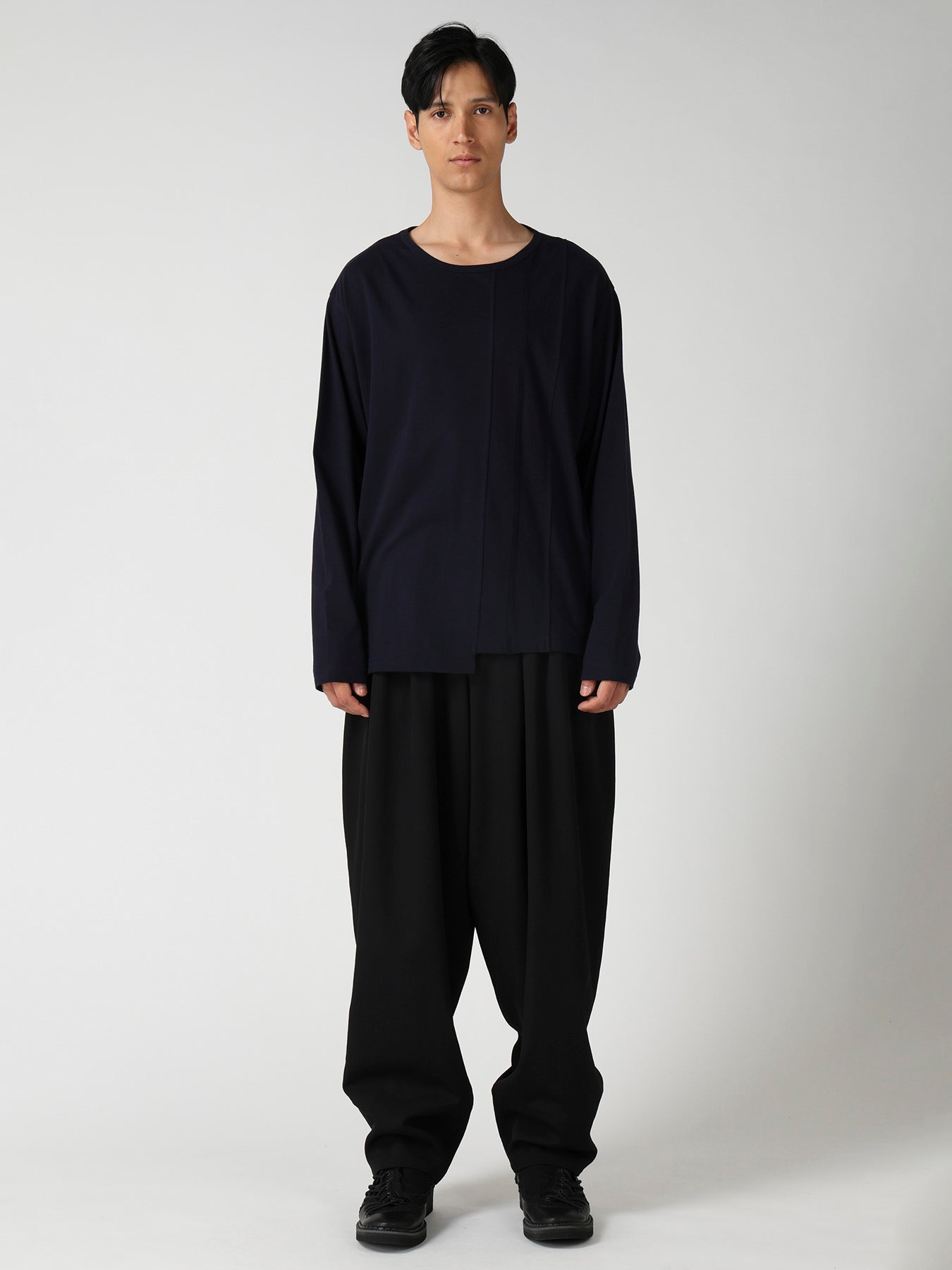 SOFT SINGLE JERSEY RE VERTICAL PANEL LONG SLEEVE T – THE SHOP
