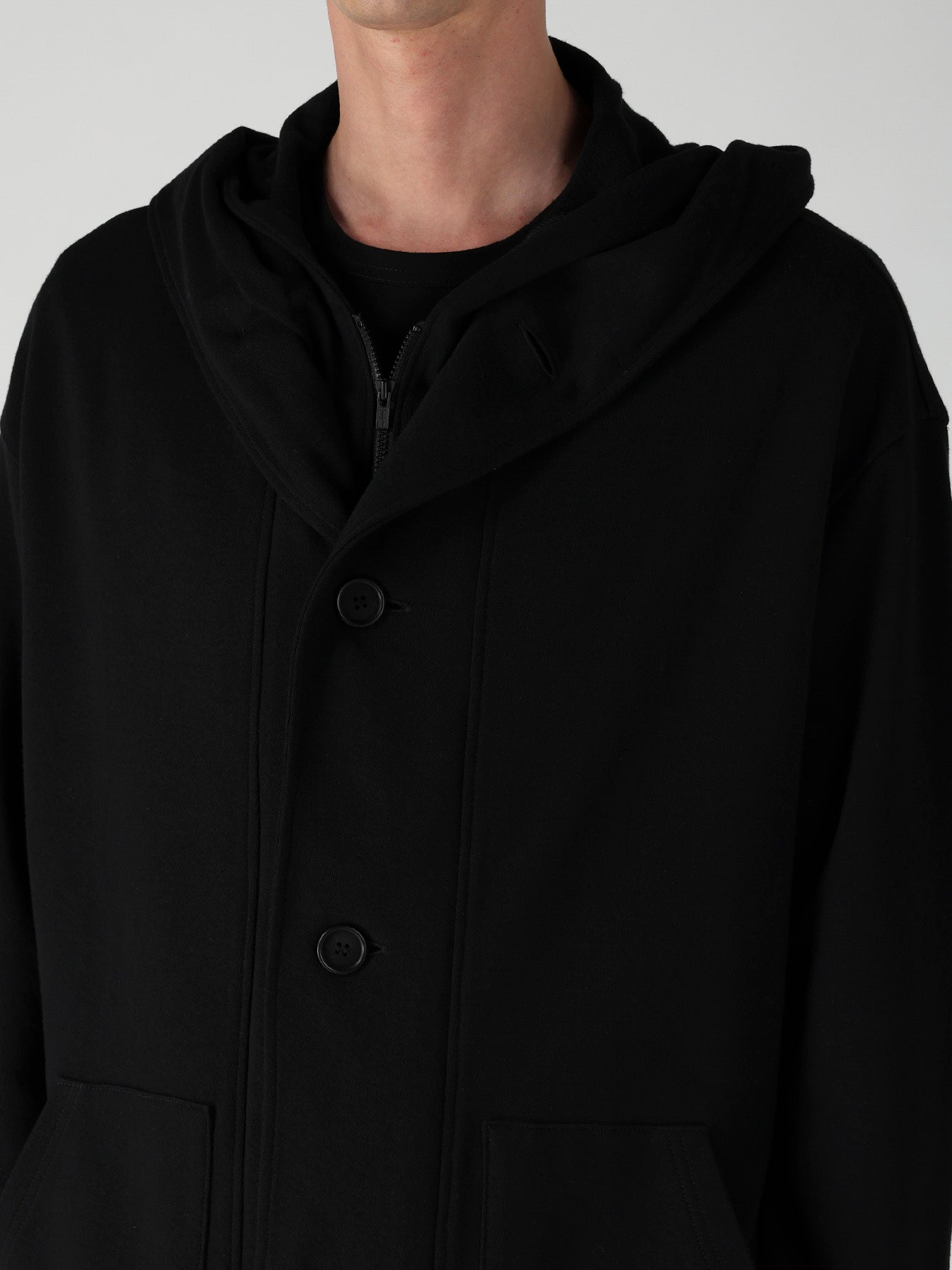 40/20 MINI FRENCH TERRY  HOODED COAT