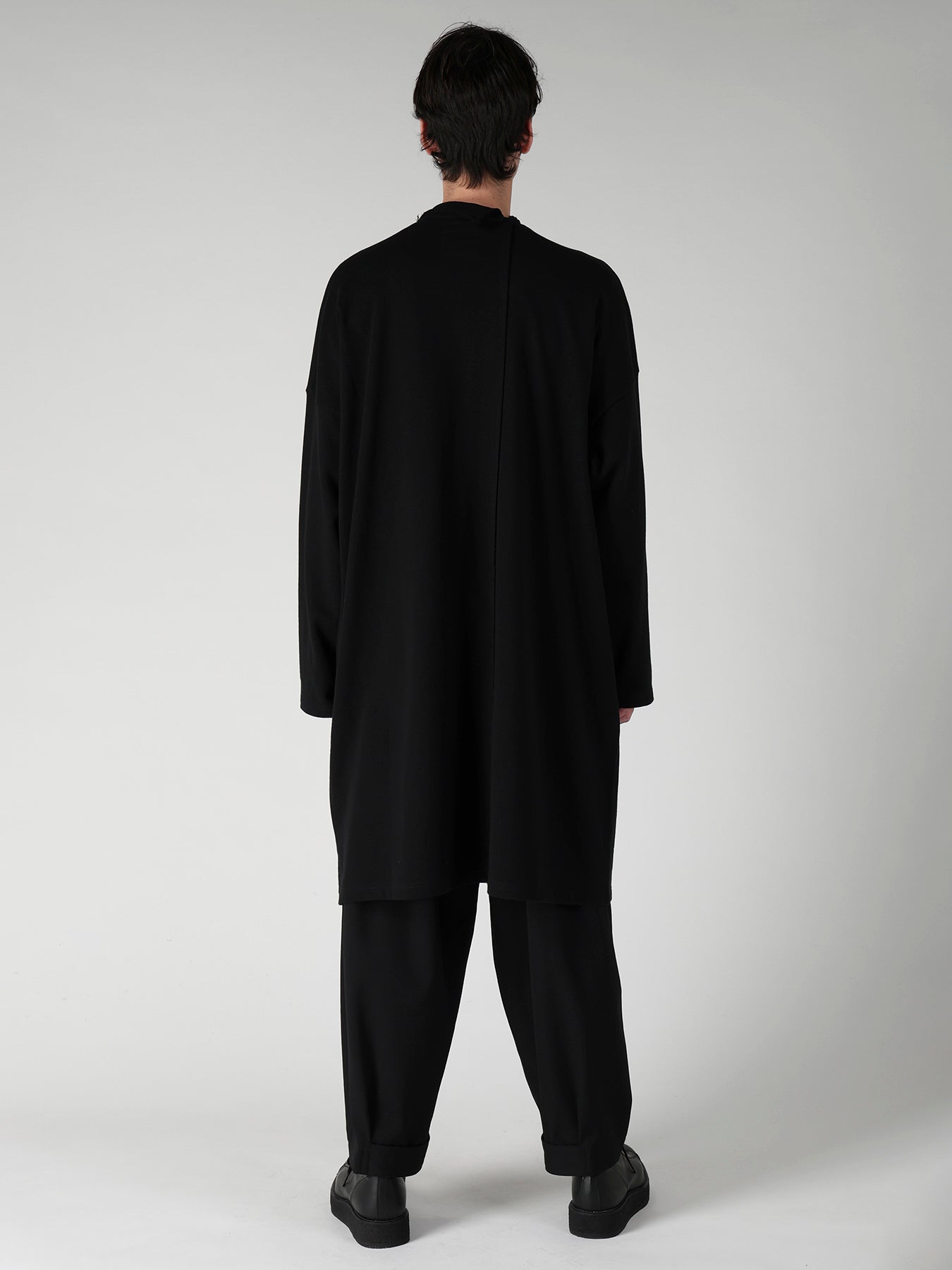 40/20 MINI FRENCH TERRY  RE ASYMMETRY LONG CARDIGAN