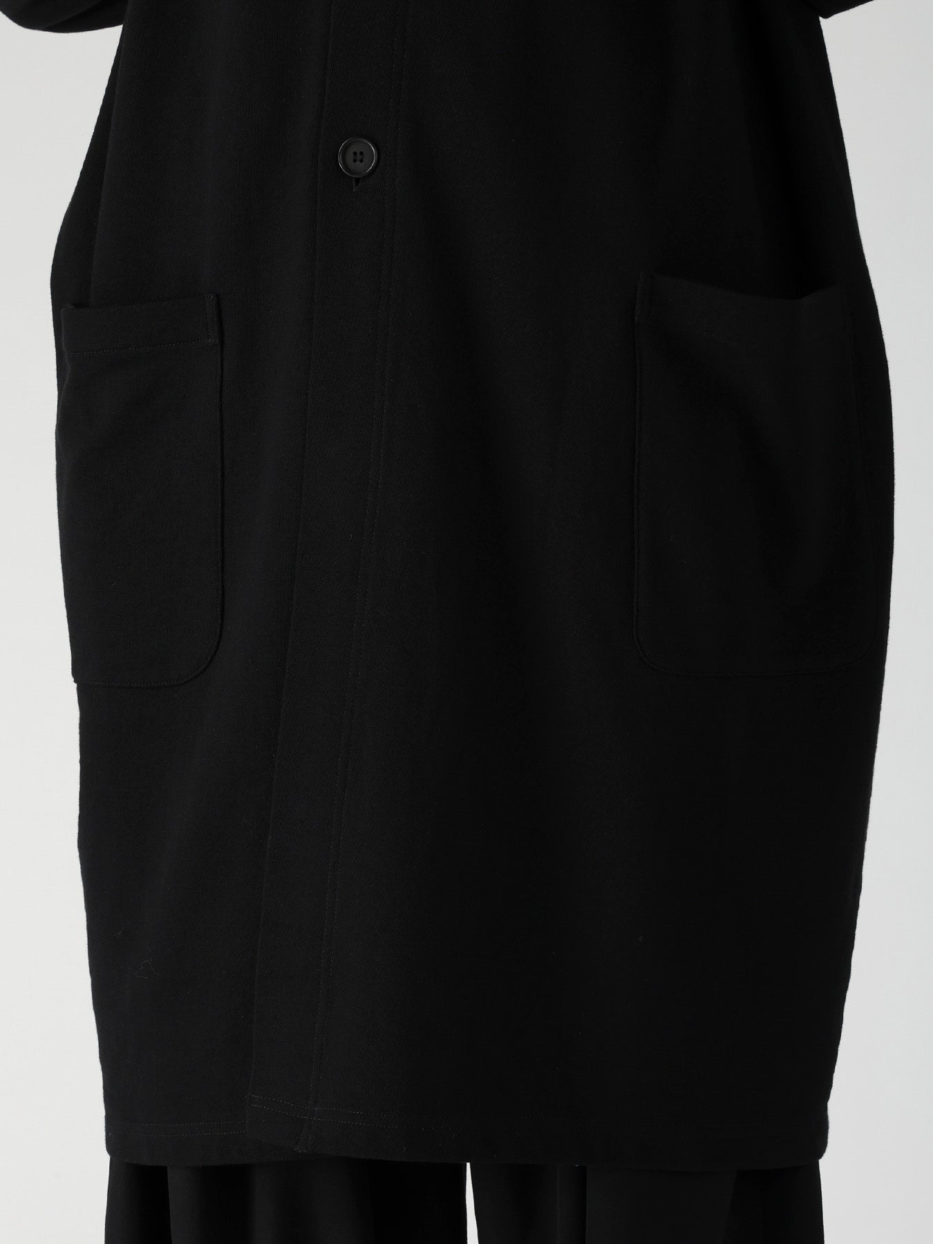 40/20 MINI FRENCH TERRY  RE ASYMMETRY LONG CARDIGAN