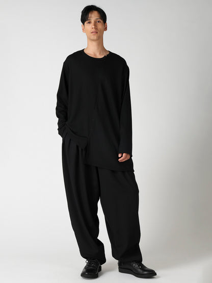 MILLED SINGLE JERSEY RE DIAGONAL PANEL LING SLEEVE