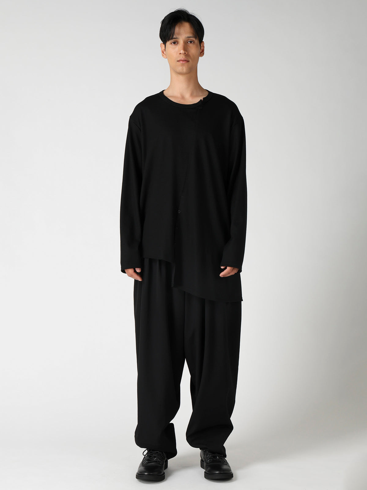 MILLED SINGLE JERSEY RE DIAGONAL PANEL LING SLEEVE