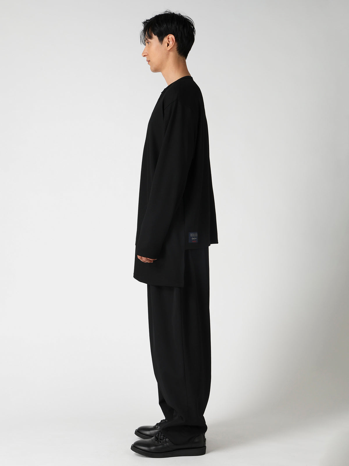 MILLED SINGLE JERSEY RE DIAGONAL PANEL LING SLEEVE