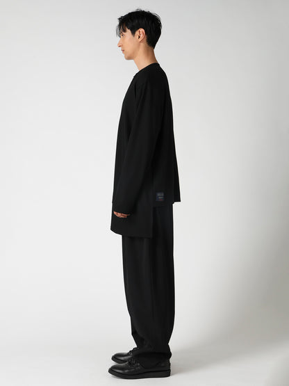 MILLED SINGLE JERSEY RE DIAGONAL PANEL LING SLEEVE