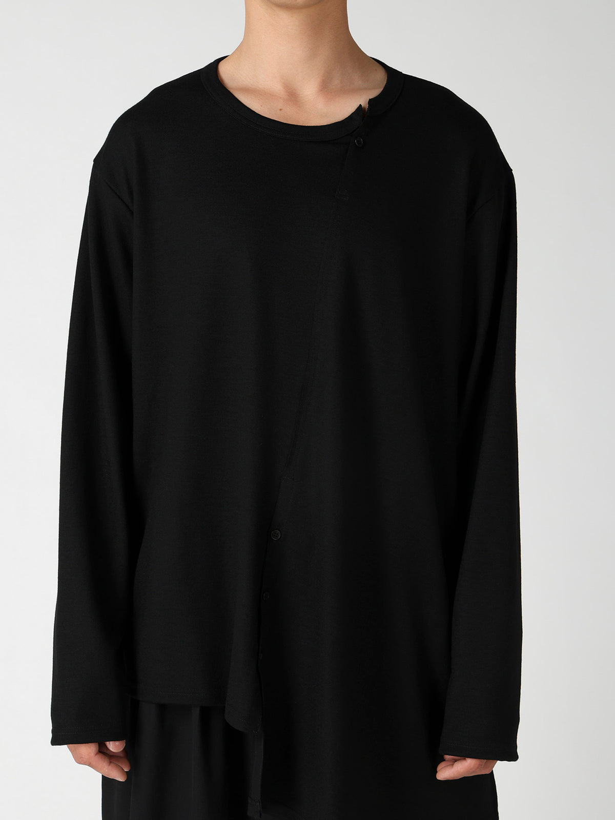 MILLED SINGLE JERSEY RE DIAGONAL PANEL LING SLEEVE