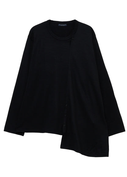 MILLED SINGLE JERSEY RE DIAGONAL PANEL LING SLEEVE