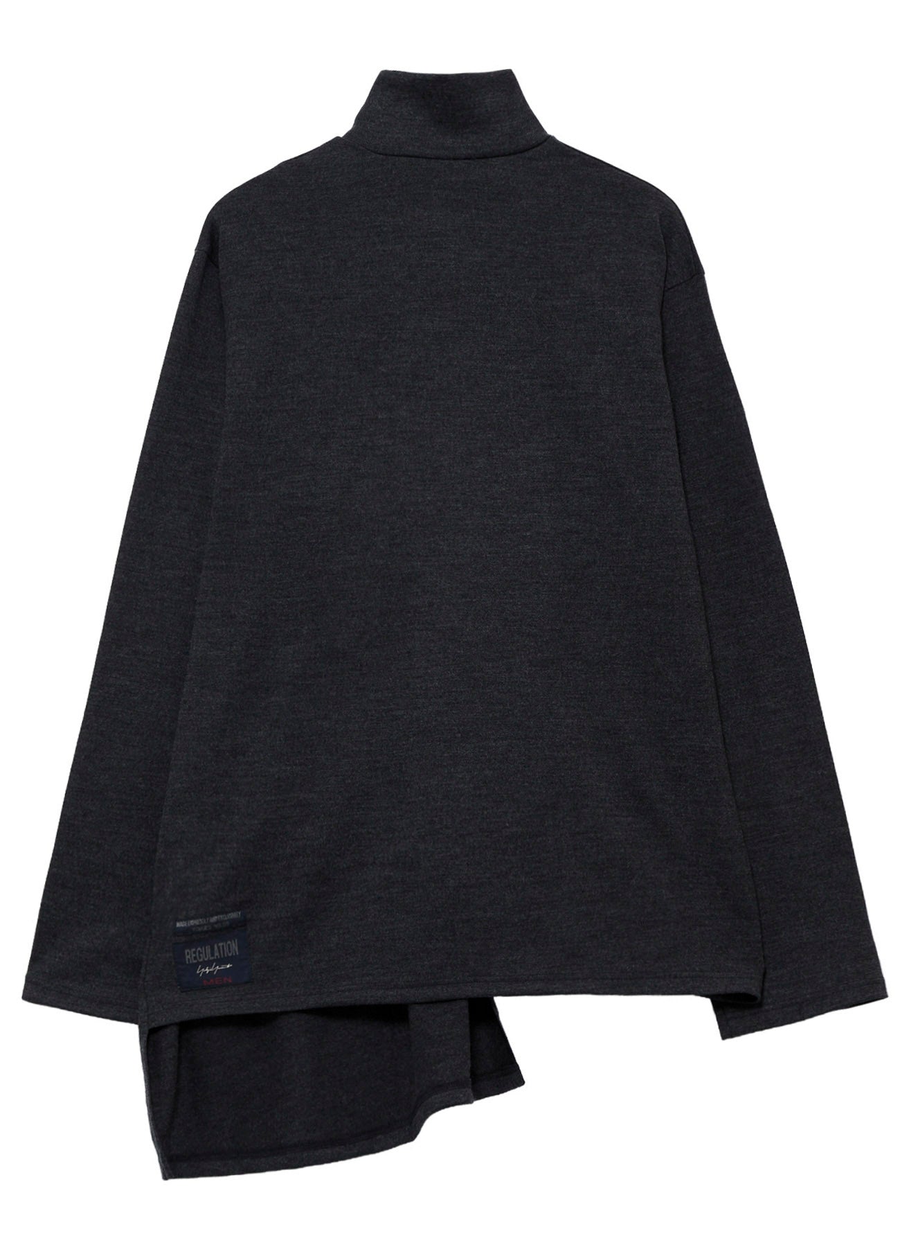 MILLED SINGLE JERSEY RE DIAGONAL HIGH NECK LONG SLEEVE – THE SHOP