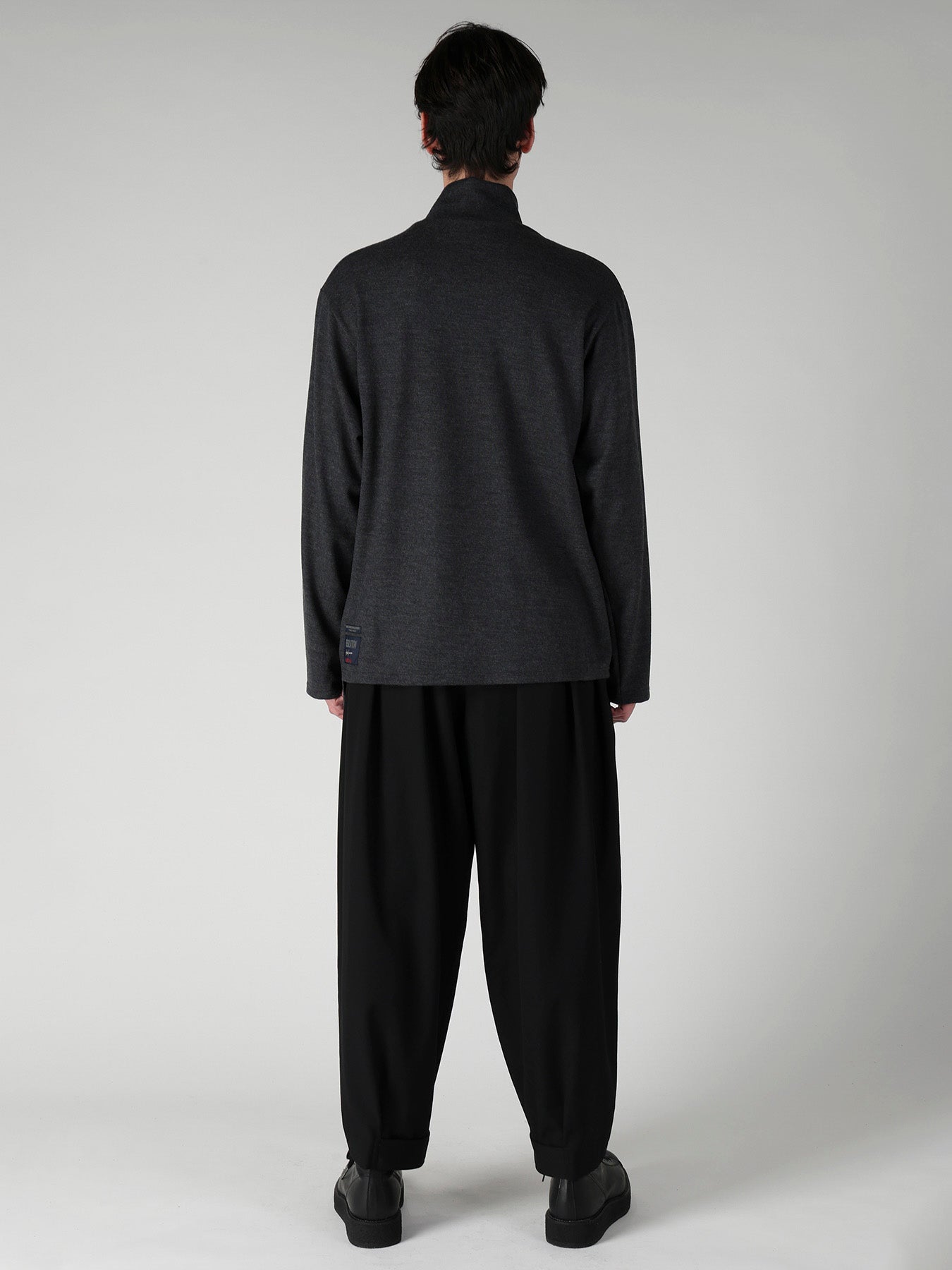MILLED SINGLE JERSEY RE DIAGONAL HIGH NECK LONG SLEEVE – THE SHOP