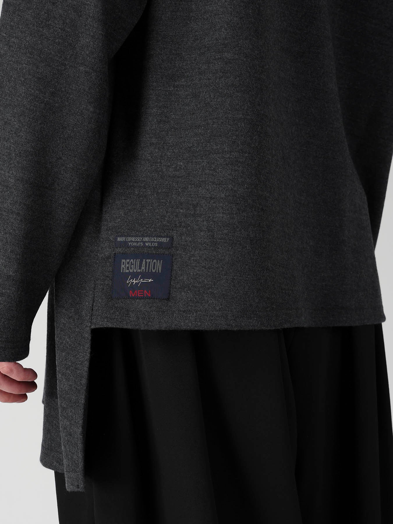 MILLED SINGLE JERSEY RE DIAGONAL HIGH NECK LONG SLEEVE – THE SHOP