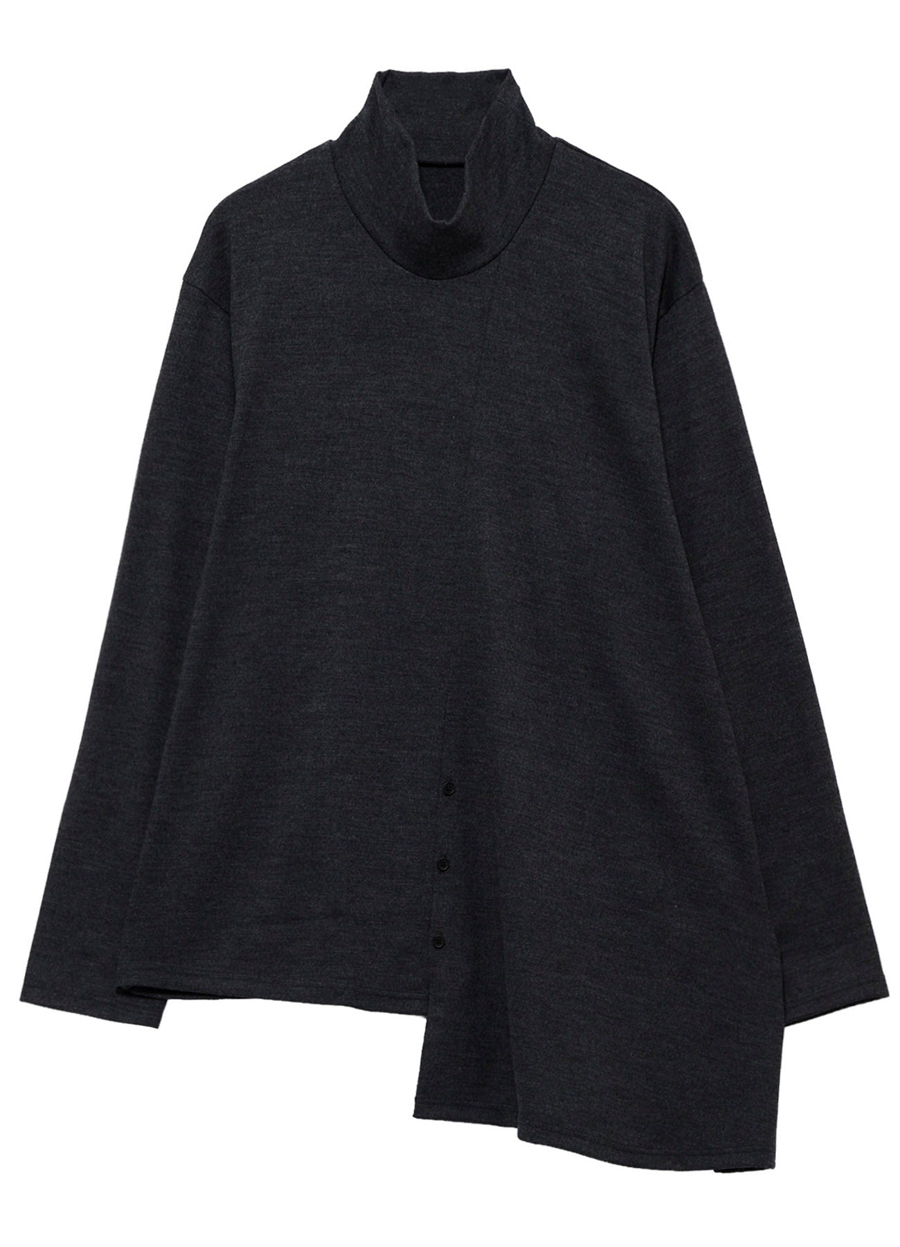 MILLED SINGLE JERSEY RE DIAGONAL HIGH NECK LONG SLEEVE – THE SHOP
