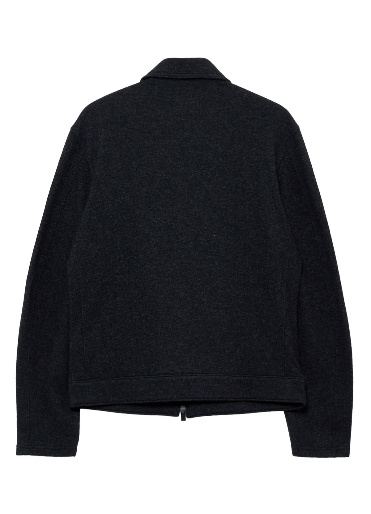 WOOL COMBED YARN SINGLE JERSEY RE ZIP BLOUSON