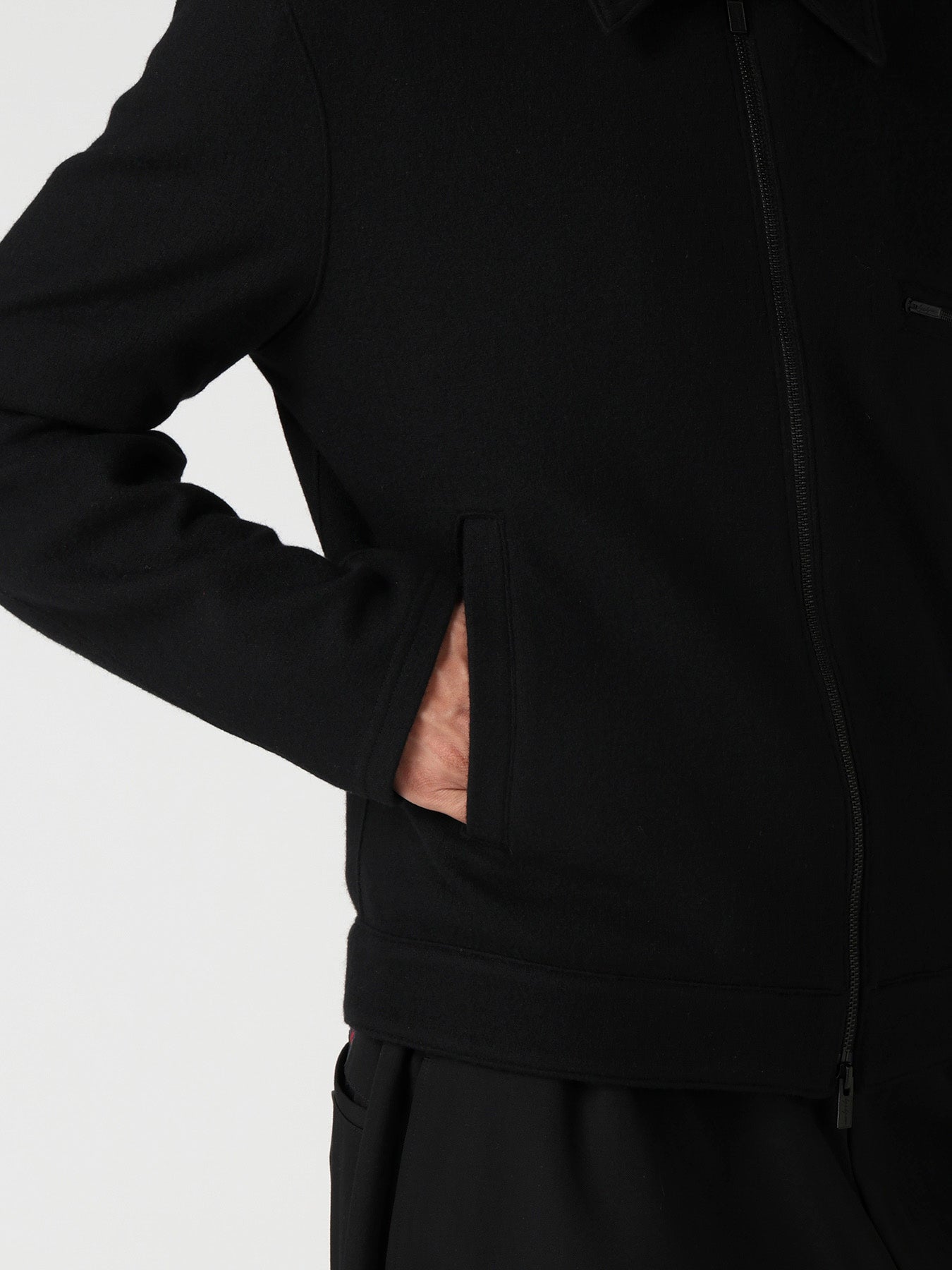 ワイセコ WOOL COMBED YARN SINGLE JERSEY RE ZIP BLOUSON – THE SHOP YOHJI