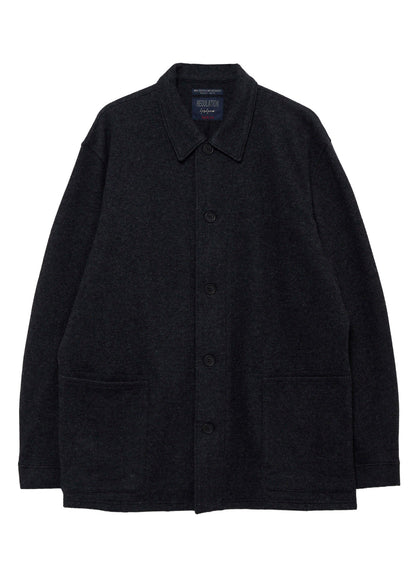 WOOL COMBED YARN SINGLE JERSEY RE SHIRT JACKET