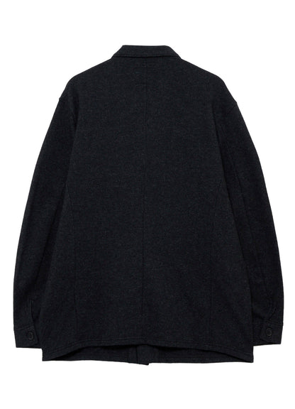 WOOL COMBED YARN SINGLE JERSEY RE SHIRT JACKET