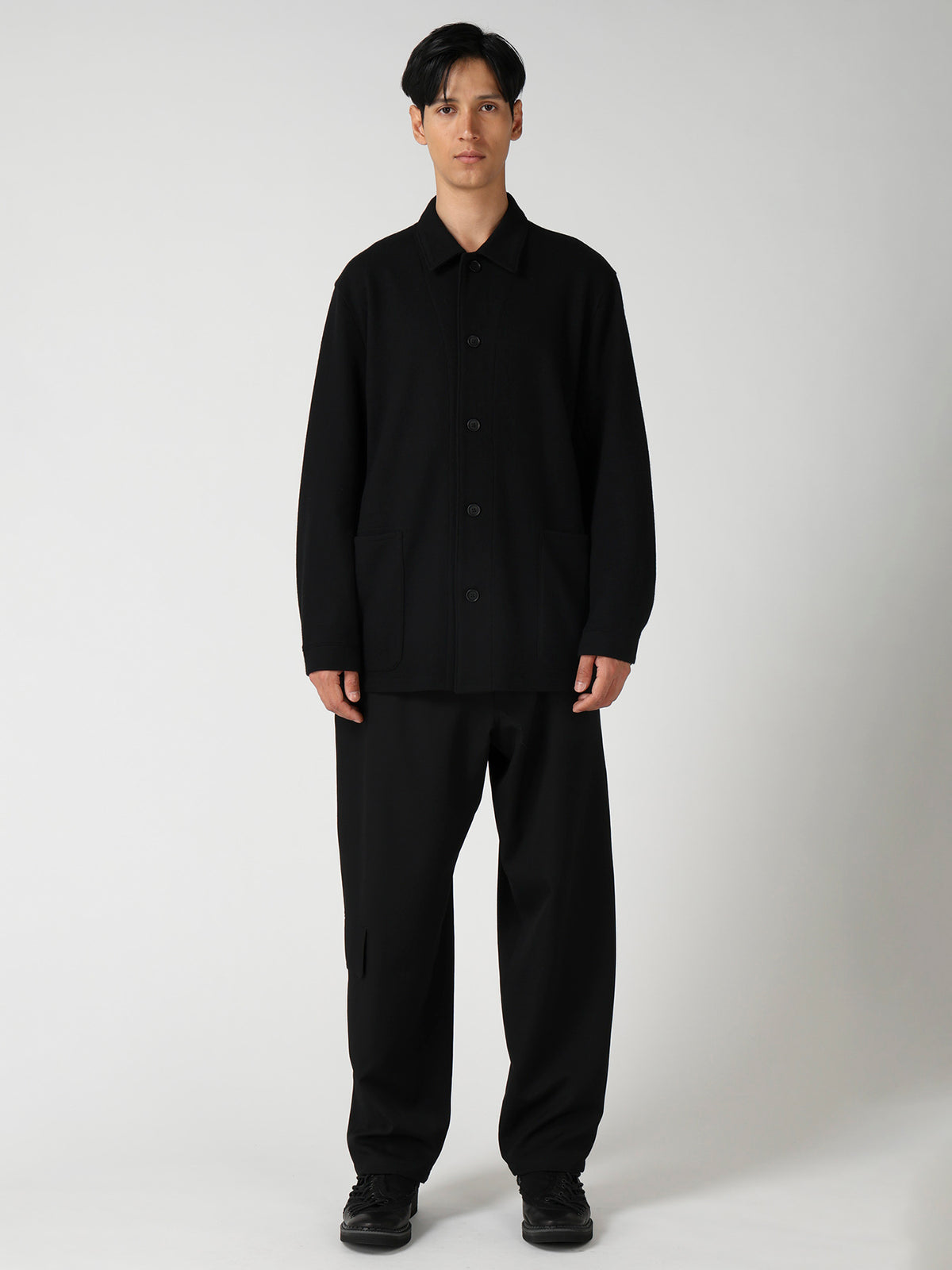WOOL COMBED YARN SINGLE JERSEY RE SHIRT JACKET