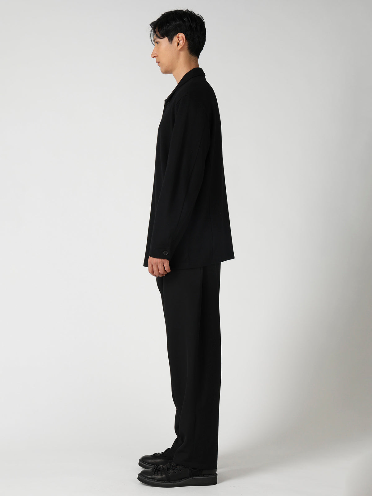 WOOL COMBED YARN SINGLE JERSEY RE SHIRT JACKET