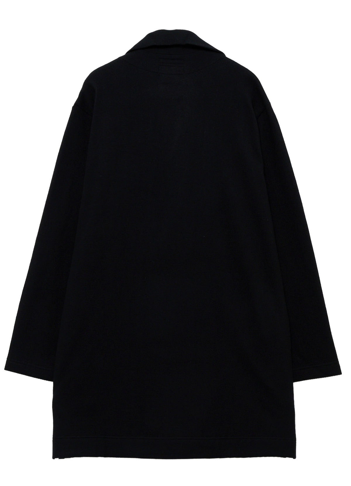 WOOL COMBED YARN SINGLE JERSEY RE HIGH NECK LONG COAT