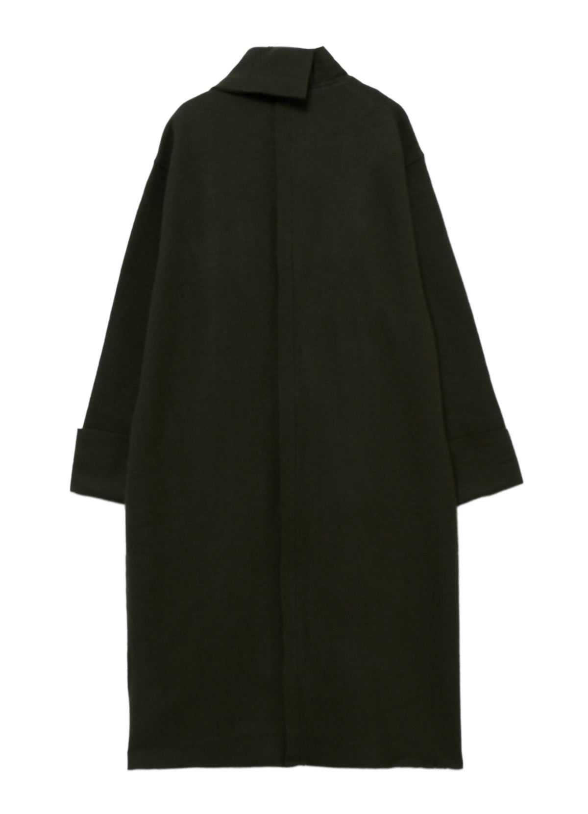 WOOL RING SOFT TAB DESIGN COLLAR COAT
