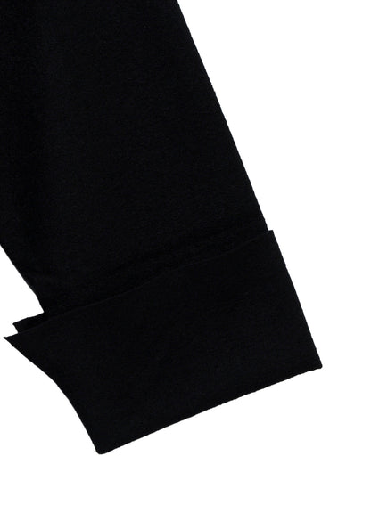 WOOL RING SOFT TAB DESIGN COLLAR COAT