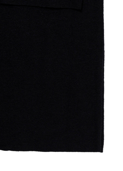 WOOL RING SOFT TAB DESIGN COLLAR COAT