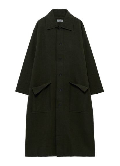 WOOL RING SOFT STAND COLOR COAT