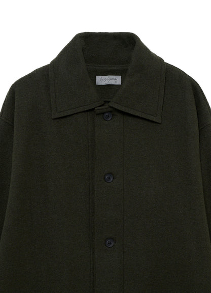 WOOL RING SOFT STAND COLOR COAT