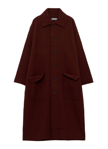 WOOL RING SOFT STAND COLOR COAT