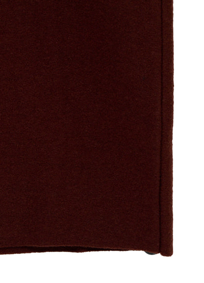 WOOL RING SOFT STAND COLOR COAT