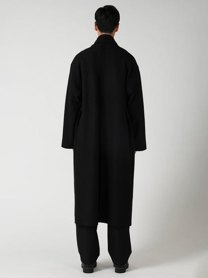 WOOL RING SOFT STAND COLOR COAT