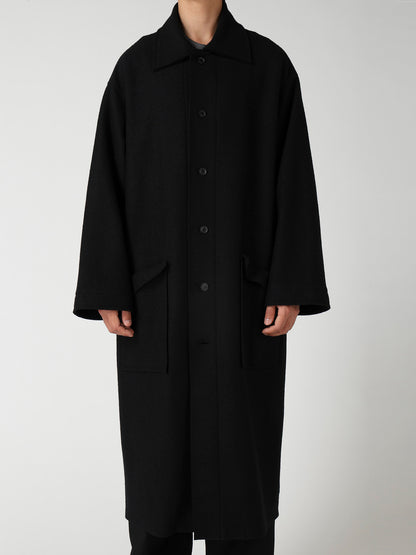 WOOL RING SOFT STAND COLOR COAT