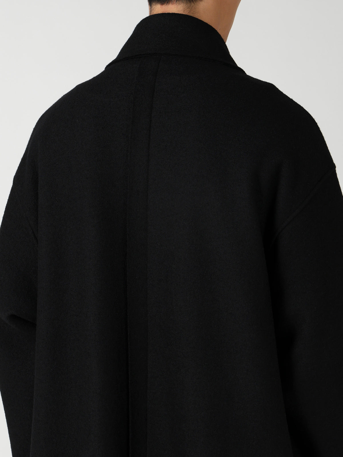 WOOL RING SOFT STAND COLOR COAT